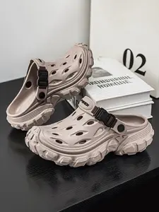 Men's Summer New Height Increasing Durable Lightweight Non-Slip Slip-On Walking Shoes, Breathable Hole Design, Perfect for Couples