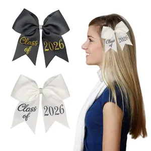 2 Pcs Graduation Bow Class of 2026 Graduation Cap Bow with Hair Clip  Grad Cap Accessories 2026 Hair Accessories for Cap Decorations