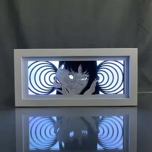 Anime Light Box Junji Ito Tomie for Kids Bedroom Decoration Color Changing Manga LED Night Light Lamp Paper Cut Lightbox kid birthday gift living room bedroom bedside decor accessory