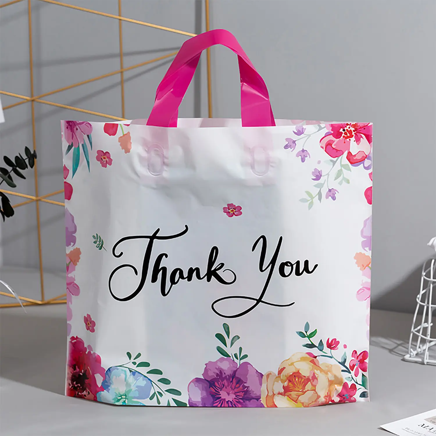 50 Premium Gift Bags for Weddings Birthdays and More, Versatile Plastic Craft Bags for Small Businesses and Events, Wedding Party Supply, Wedding Party Packaging, Party Favor Bags