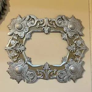 Silver Ornate Sunburst Baroque Frame