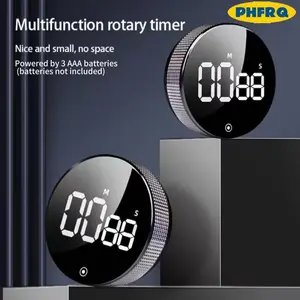 Kitchen Timer with LED Digital Display, Flexible Smart Timer for Home Classroom Gym Office, Adjustable Volume, 3 Aa Batteries Included (not Included)