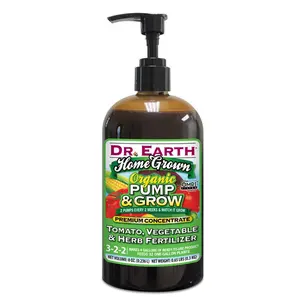 Dr. Earth 7002329 8 oz Home Grown Pump & Grow Organic 3-2-2 Tomato & Vegetable Fertilizer