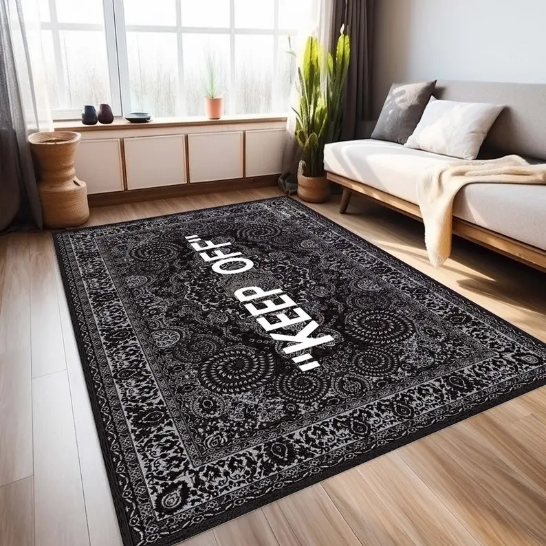 Keep Off, Keep off, home decor, area salon, floor minimalist rug, washable ,non-slip based,custom rug,living room