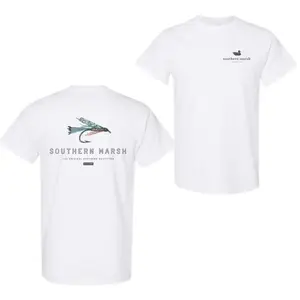Southern Marsh Fishing Lure T-Shirt, Outdoor Angler Graphic Tee for Men Women, Southern Style Cotton Shirt, Gift for Boyfriend, Clothing Merch, Men’s T-Shirts, Summer T-Shirts Trendy Shirt, Vintage Tees