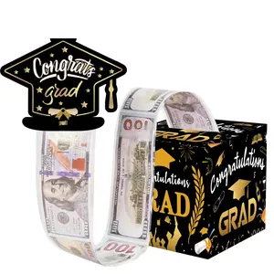 Doctor Hat Graduation Cash Gift Box Design, Surprise Money Jar, Transparent Bag Gifts for Kids & Adults, Party Gift, Party Favor Packs, Encouragement Gift, Graduation Party Supplies, Contains 50 Bags