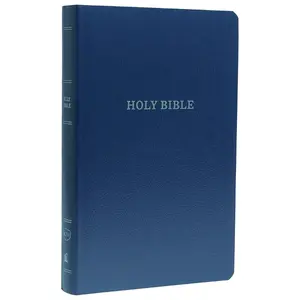 KJV, Gift and Award Bible, Leather-Look, Blue, Red Letter, Comfort Print: Holy Bible, King James Version by Thomas Nelson [Paperback Book]