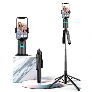 Vlog Creator's Movie-Level Gadget, 360° Smart Follow-Anywhere Cloud Base, RGB Lighting Kit, Ai Face Tracking, Foldable Design, Wireless Remote, Selfie Stand, Tripod Light