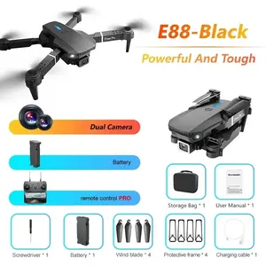 Foldable Mini Drone with HD 1080P Camera and One Battery - Black Quadcopter