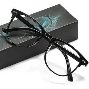 Blue Light Blocking Glasses for Women Men Woman Black Computer Screen Filter Gaming Glasses Womens Mens 99.9% Blue Light Blocker Round Fashion Eye Glasses