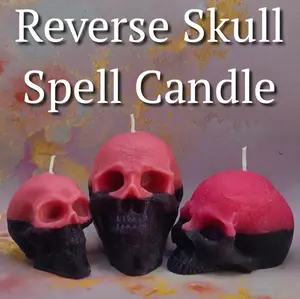 Reverse Skull Spell Candle | S,M,L