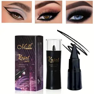 2Pcs Long Lasting Gel Kajal Eyeliner, Matte, Quick-Dry, Waterproof & Smudge-Proof, Can Be Used As Eyeshadow, Ideal for Eyes & Lips