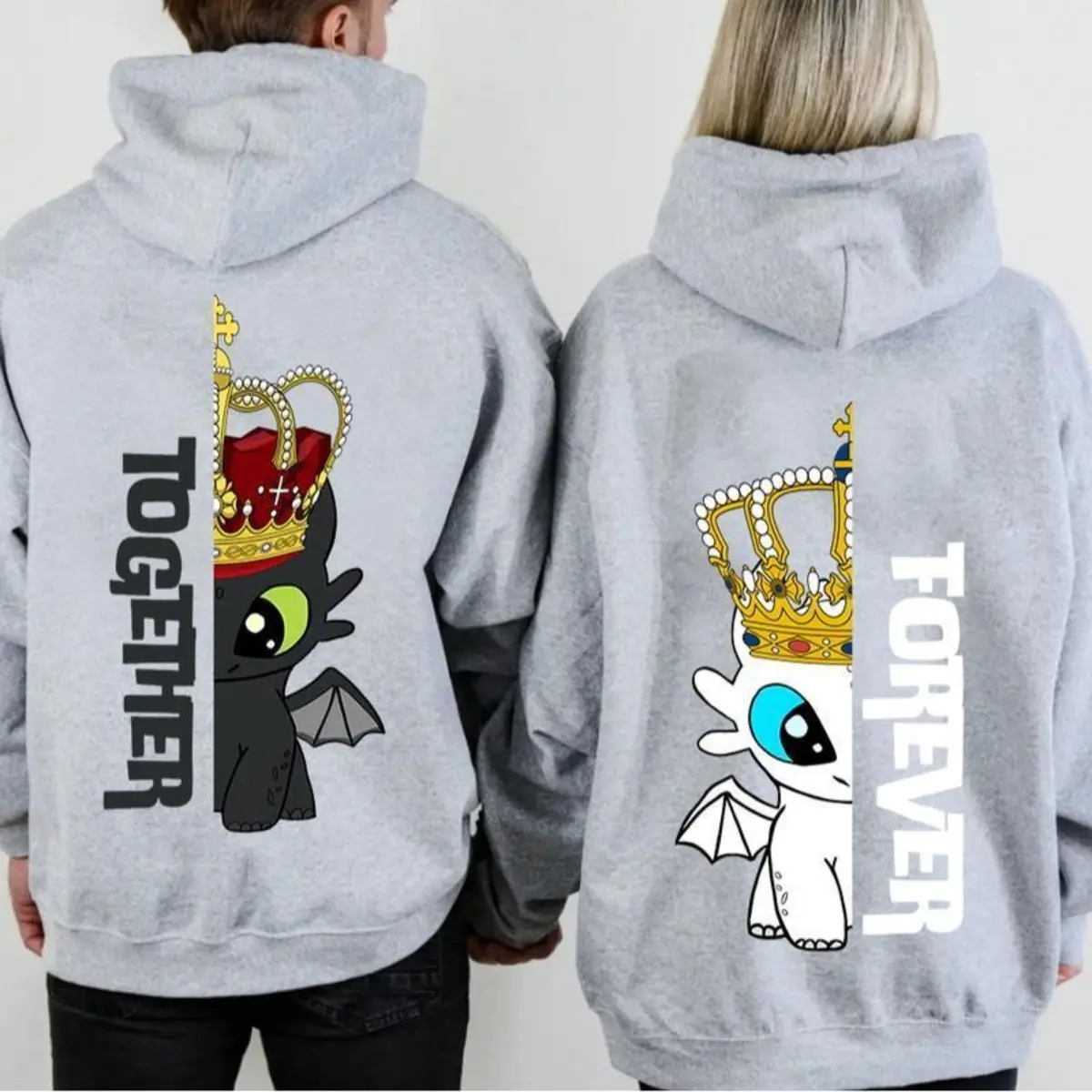 Toothless Couples Shirts, Adult Humor Toothless Matching Shirts for Couples, Matching Couples T-shirt Sweatshirt Hoodie  Gift for Birthday Anniversary Holiday Christmas HalloweenNovelty Hoodie Long Sleeves Funny Graphic Print Sweatshirt Pullover Unisex