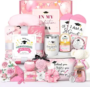 Graduation Gift for Her, 16 in 1 College Baskets Gifts High School Class of 2026 Girls Graduation Gifts Box for Daughter Friends Sister Dorm with Bracelet Tumbler Candle Beach Towel HSOEIXL