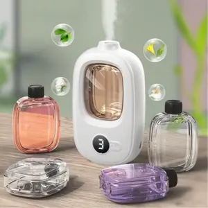 Bathroom Deodorizer Fragrance Machine, 4 Spray Modes, 1 Diffuser with 1 Essential Oil, Easy Installation, One-Button Operation, Aromatherapy Diffusers