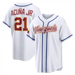 Acuña Jr. Jersey,Venezuela 2026 World Baseball Classic,White Limited Stitched Shirt