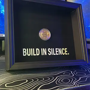 Luxury Single Modern Rectangle Shadow Box Frame - Build in Silence