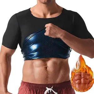 Men's Sauna Shirt,Tummy Control,Waist Trainer Sweat Sauna Workout Suit,Belly Trimmer Corset for Man,Gym Exercise Compression Shirt Workout Shapewear