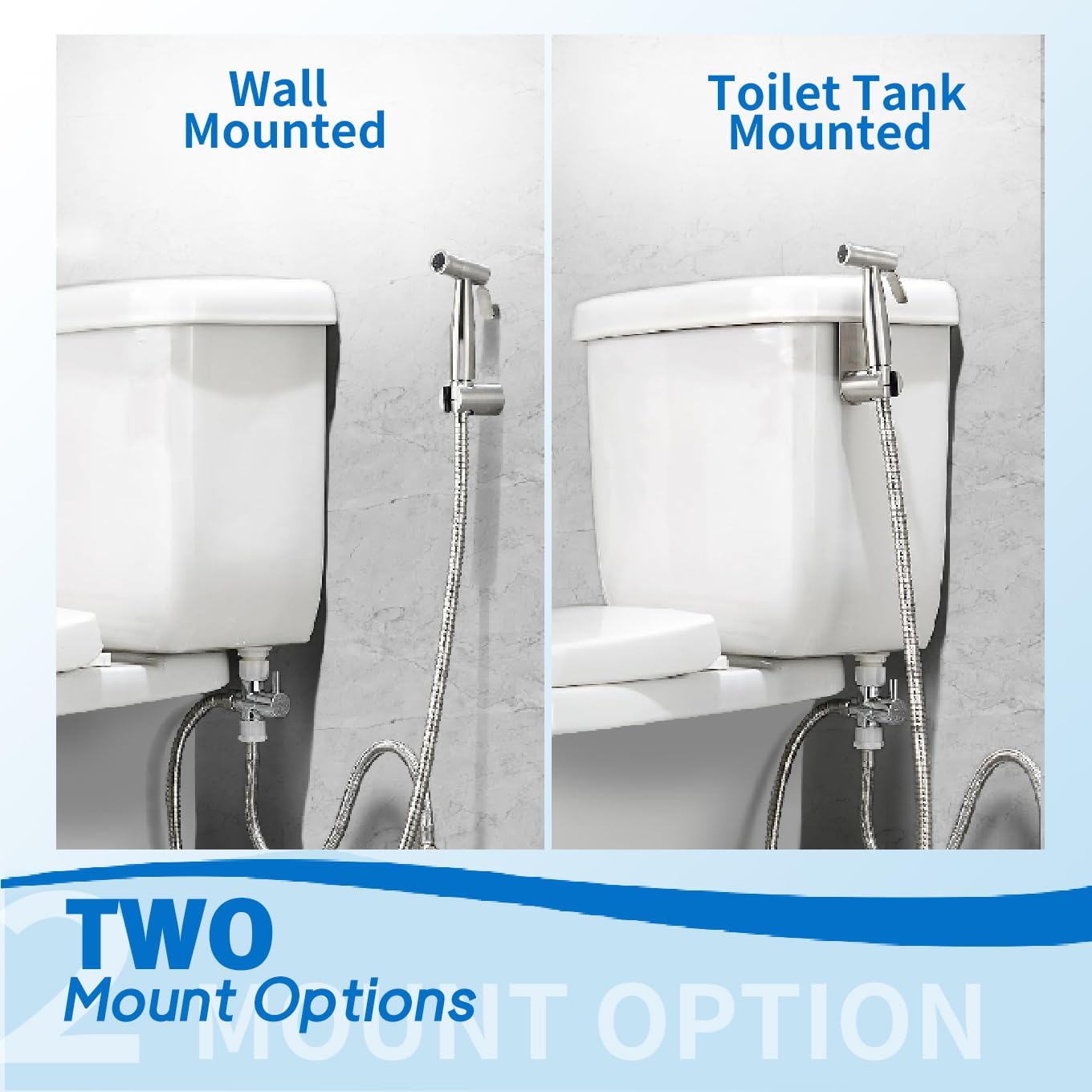 Toilet Adapter Hose Bidet Sprayer, Adjustable Water Pressure for Feminine Wash, Baby Diaper & Multi-Use （1）