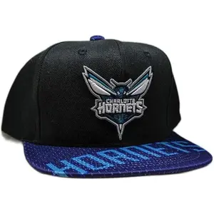 Mitchell & Ness Black/Blue NBA Charlotte Hornets Snapshot Snapback Mitchell & Ness Black/Blue NBA Charlotte Hornets Snapshot Snapback