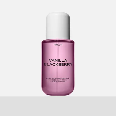 PHLUR Vanilla Blackberry Body Mist - Full Size Hair & Body Fragrance Mist with Vanilla, Blackberry, Purple Freesia & Black Currant (8 fl oz)