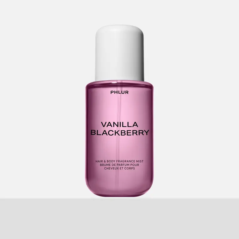 PHLUR Vanilla Blackberry Body Mist - Full Size Hair & Body Fragrance Mist with Vanilla, Blackberry, Purple Freesia & Black Currant (8 fl oz)