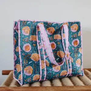 Flower Garden Quilted Bag