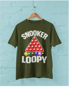 Snooker Loopy T Shirt Funny Pool Frame Rack Triangle Balls Gift Idea Player Fan Cotton Man Menswear Soft