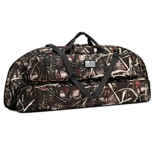 Soft Padded Bow Bag, Padded Archery Case with Accessory Pocket & Adjustable Shoulder Straps