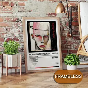 Marilyn M-Manson Poster Music Album Modern Art 2D Poster, Suitable For Bedroom Living Room Decor. Vibrant Colors, Clear Images Ideal For Home Office Decor.