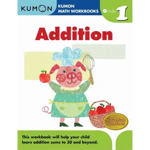 Kumon Grade 1 Addition (Calculation Math Workbooks), Ages 6-7, 96 pages (Kumon Math Workbooks) Paperback – Illustrated, June 3, 2008