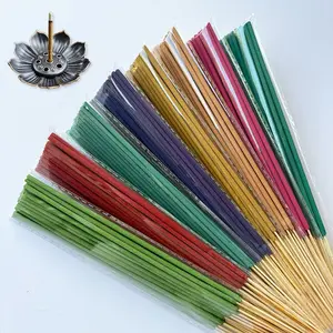 Multiple Scents 22cm Incense Sticks, Lavender, Lemongrass, Sandalwood, Jasmine, Rose, Peppermint, 24 Pcs Per Type, Long-Lasting Aroma
