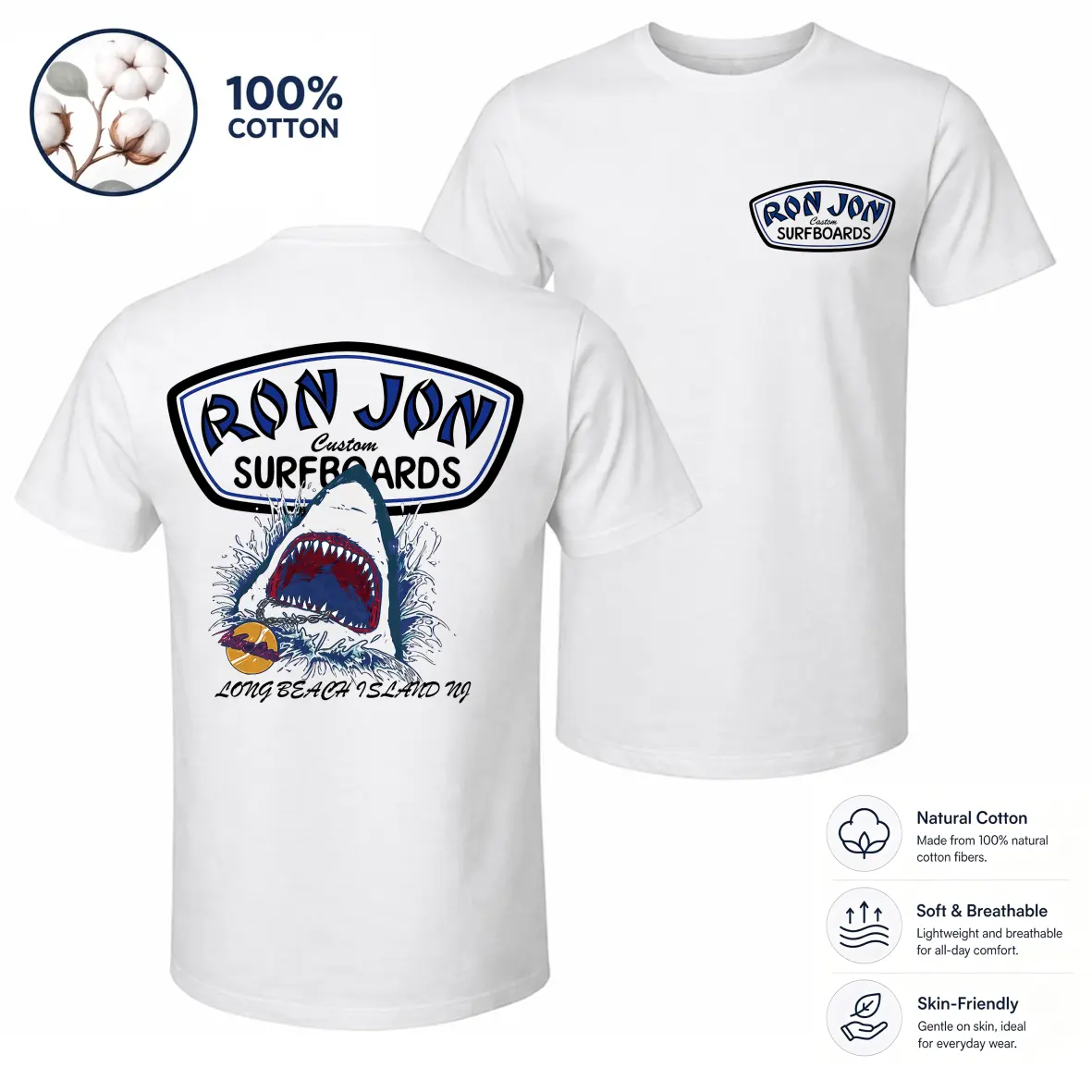 Men's shark Graphic Print Cotton Short Sleeve T-Shirt, Classic Crew Neck Casual Tee, Lightweight Breathable Comfortable Top for Summer Daily Wear, Gym, Travel, Beach, StreetwearOversizedTee UnisexTshirt