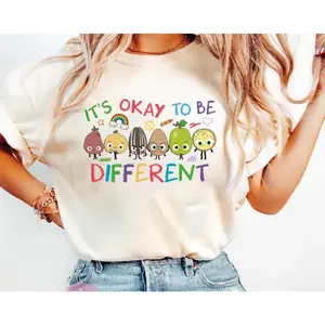 It's Okay To Be Different Shirt, Sped Tee, Neurodiversity Gift, Special Education Shirt, AAC Teacher Shirts, RBT Shirt, School Counselor