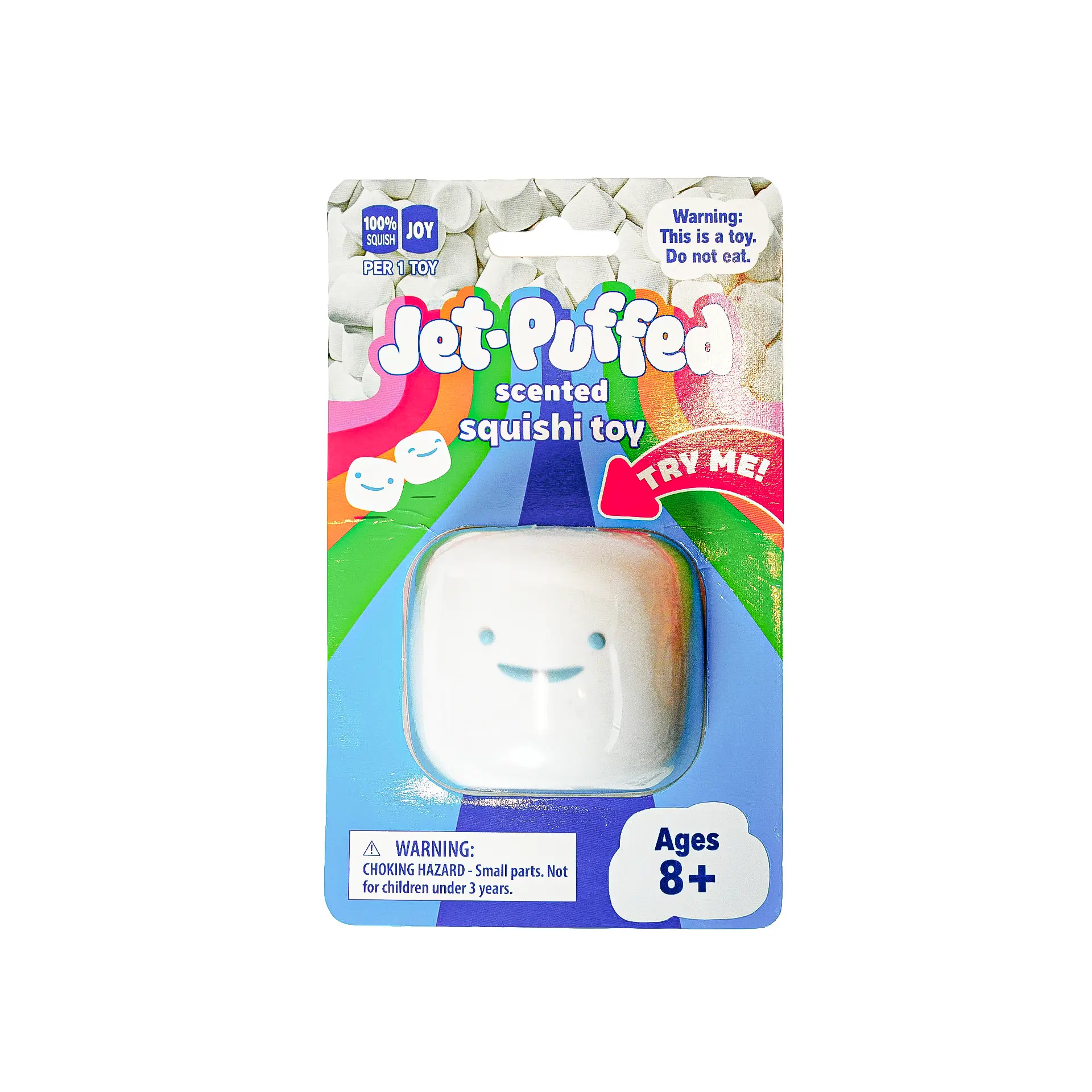 Jet-Puffed Marshmallow Scented Squishies, Classic Novelty Stress Relief Toy for Kids