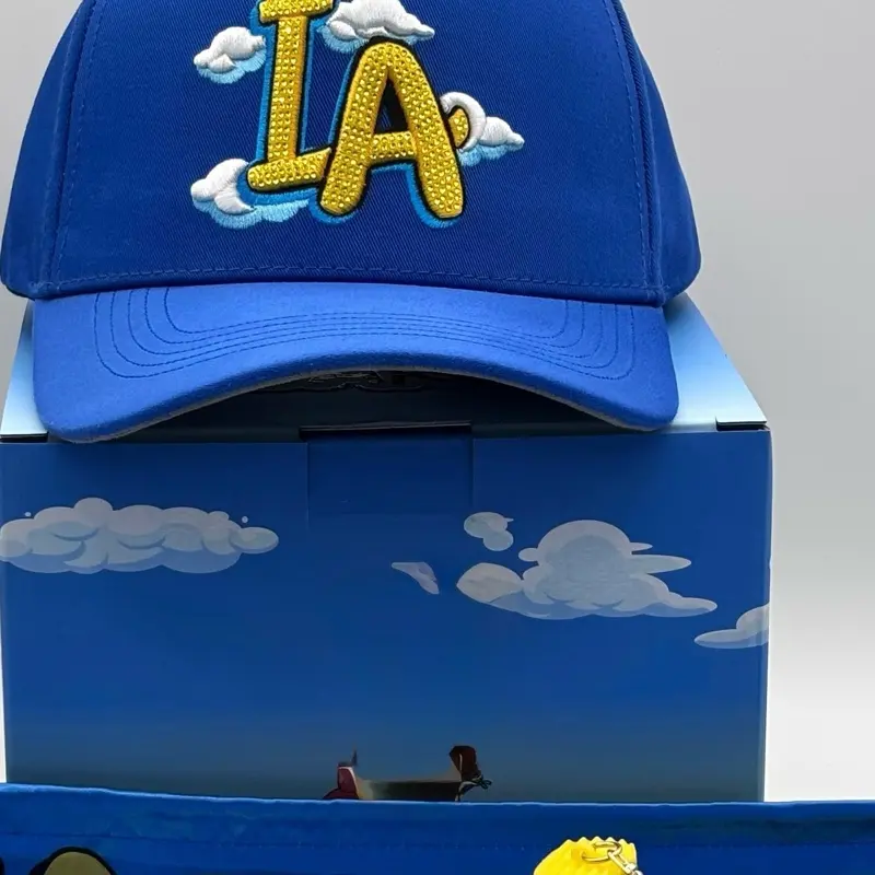 LA Gorra - Blue Baseball Cap with LA Logo and Bart Simpsn Design