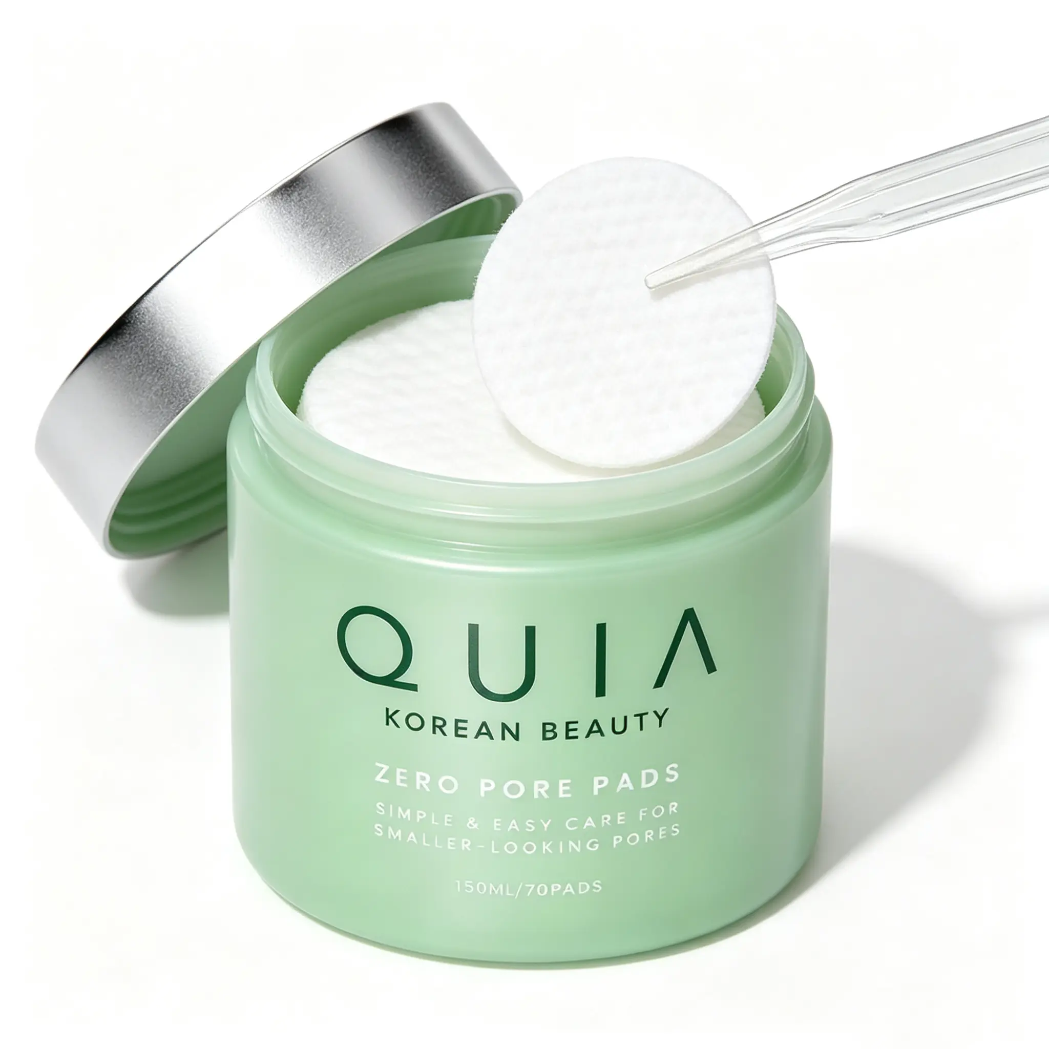 QUIA Texture-Smoothing Dual-Action Toner Pads | PHA Exfoliating Pads for Blemish-Prone, Uneven Skin | Refines the Look of Pores & Hydrates | 70 Count