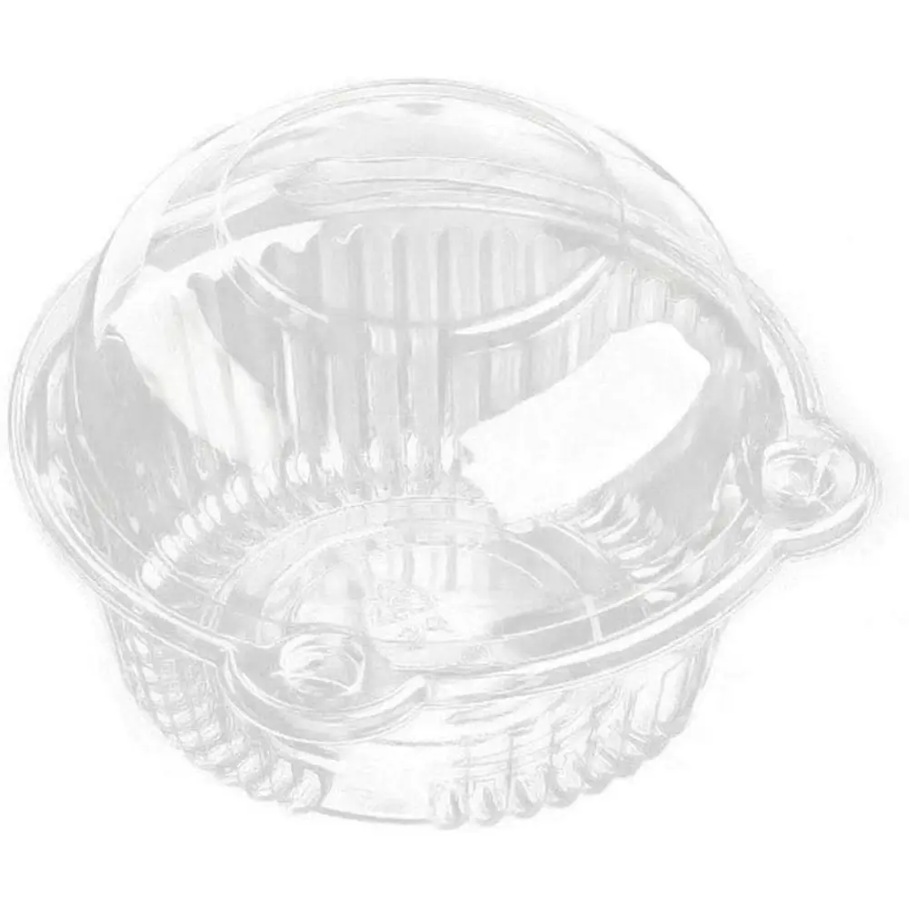 Cupcake Holders Individual,50 PC Cupcake Containers Disposable Clear Plastic Single Muffin Dome Holders Cases Individual Cupcake Boxes Bulk (white, 50 pcs)