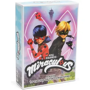 Miraculous Board Game - Race to The Top of The Tower – Fun Action Game for Kids | Super Hero Adventure Game Featuring Ladybug, Cat Noir & Friends for Family Game Night & Toy Gifts for Kids