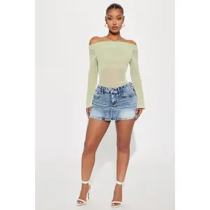 The OG Denim Micro Mini Skirt - Light Wash
