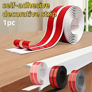 4Cmx2Meters Self-Adhesive Corner Guard, Self-Adhesive Flexible Decorative Strip, Adhesive Wall Trim Molding, Flexible Corner Trim for Protecting Inside And Outside Wall Edges, Interior