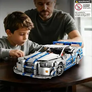 High-Quality Bull F1 Racing Car Building Blocks Model, Premium Kids Toy, Perfect Gift for Boyfriend, Educational and Fun