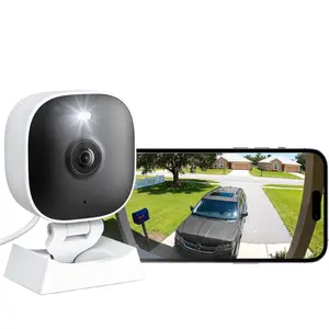 2K Cameras for Home Security,Indoor/Outdoor for Baby/Elder/Pet Monitoring with Phone app Wired Plug&Play,Color Night Vision,2-Way Audio&24/7 Recording ,Support 128G Card Storage ( Not Included)