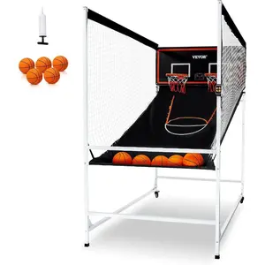 VEVOR Basketball Arcade Game Indoor, 2 Player Indoor Basketball Game, Home Dual Pop- A-Shot Sport with Balls, 8 Game Modes, Electronic Scoreboard, and Inflation Pump, for Kids, AdultsVEVOR Super Brand Day