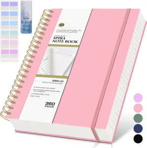 Spiral Notebook Journal College Ruled 8.5''x 11'', 360 Pages Lined Thick Journals for Women Men, A4 Large Spiral Notebooks with 100GSM Paper, Spiral Journaling for Writing Work, School