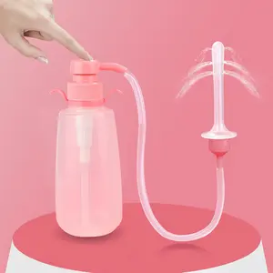 350ml/500ml pressure pump type lavage device, household washing device, portable sit bath basin, reusable cleaning system for women, cleaning device, for female household hygiene cleaning