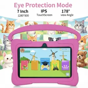 7-Inch Android Tablet Computer, touchscreen tablet, 1gb+16GB, Wi-Fi, Bluetooth-compatible, Kids Education, Shockproof Case, Blue/, Eye Protection Mode, Best Gift for Children