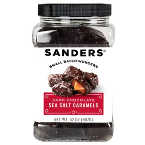 Sanders Small Batch Wonders Dark Chocolate Sea Salt Caramels 36 Oz