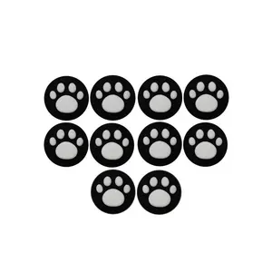 10pcs Cute Cat Paw Thumb Grip Caps for Switch Oled Lite, Soft Joystick Protectors, Thumbstick, Non-Slip Comfortable Design for Gaming Accessories