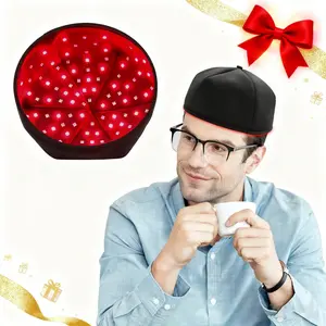 Festival Gift, 120 LED Scalp Care Light Cap, 660nm Light and 830nm Infrared, Near Infrared Phototherapy Hat, Adjustable Hair Bonnet
